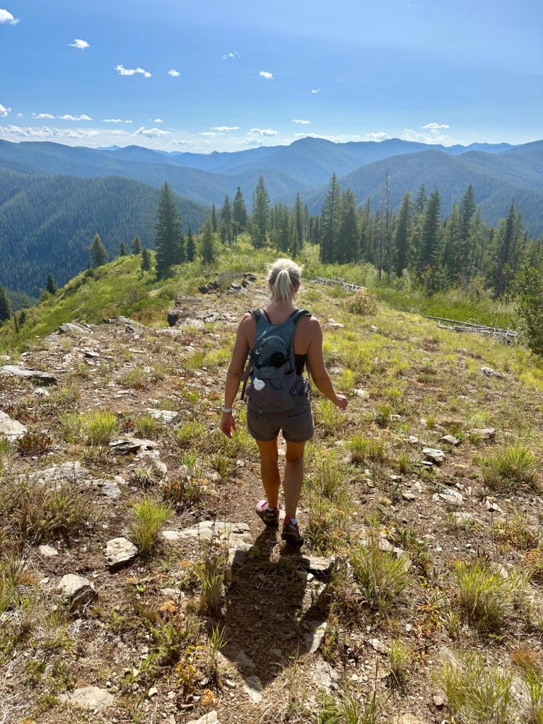 Emily hiking